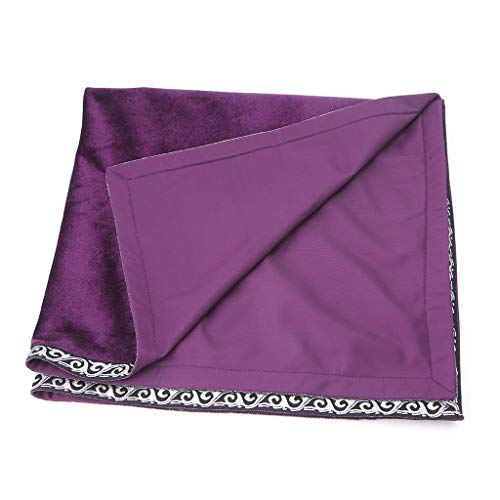 zrshygs Velvet Tarot Mantel de adivinación Tartar Tarot Tarjetas Bolsa Juego de Mesa Accesorios - Púrpura
