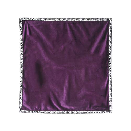 zrshygs Velvet Tarot Mantel de adivinación Tartar Tarot Tarjetas Bolsa Juego de Mesa Accesorios - Púrpura