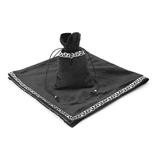 zrshygs Velvet Tarot Mantel de adivinación Tartar Tarot Tarjetas Bolsa Juego de Mesa Accesorios - Púrpura