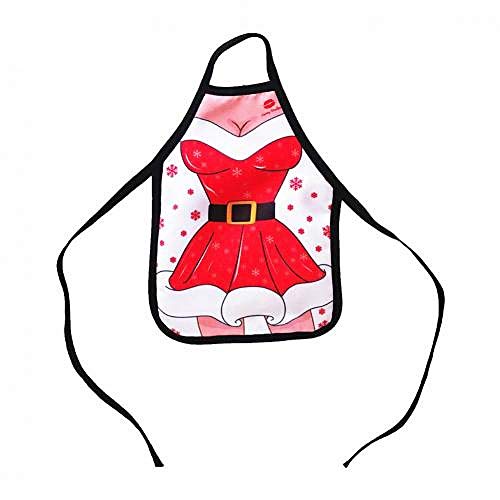 1 unid lindo creativo Mini delantal de Navidad cerveza botella de vino bolsa de la cubierta de la mesa de la cena de Navidad decoraciones o regalo envío gratis C