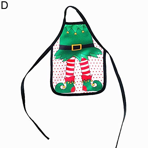 1 unid lindo creativo Mini delantal de Navidad cerveza botella de vino cubierta bolsa Navidad mesa de cena decoraciones o regalo envío gratis B