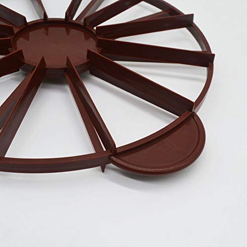 10 – 12 piezas de separador de pan para tartas – plástico de doble cara igual porción cortador Slice marcador (redondo)