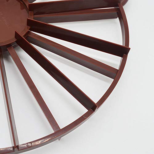 10 – 12 piezas de separador de pan para tartas – plástico de doble cara igual porción cortador Slice marcador (redondo)