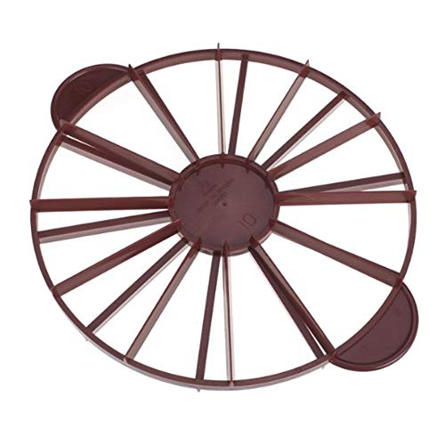 10 – 12 piezas de separador de pan para tartas – plástico de doble cara igual porción cortador Slice marcador (redondo)