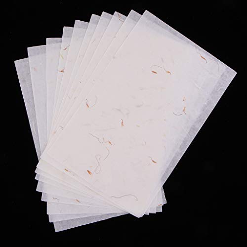 10 Unidades Cartas de Escritura Papel Sobres Tarjeta de Regalo para Aficionados a Cultura China - Estilo Azafrán