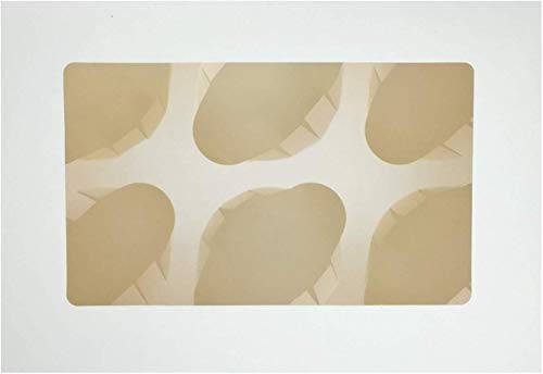 10x White Cupcake Boxes - 6 Holes