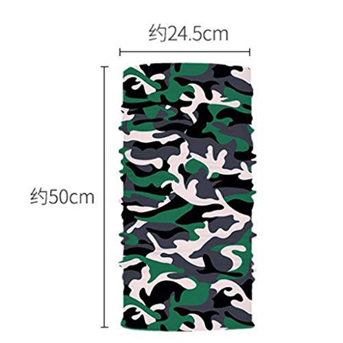 12 paños multifunción, sin costuras, bandana, cara, máscara para la frente, bandana, pañuelo para la cabeza, cinta para el pelo, para ciclismo, pesca, correr, exterior, resistente a los rayos UV c