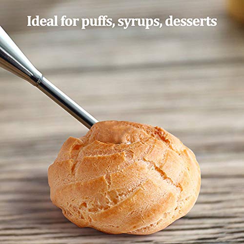 12Pcs Boquillas para manga pastelera, Acero Inoxidable Crema Formación de Hielo Tubería Puff Boquilla Punta DIY Pequeña Torta de Pastelería para Hornear Azúcar Craft Decorating Herramientas