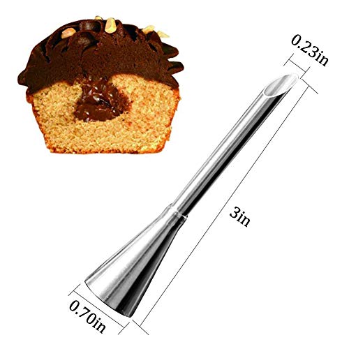 12Pcs Boquillas para manga pastelera, Acero Inoxidable Crema Formación de Hielo Tubería Puff Boquilla Punta DIY Pequeña Torta de Pastelería para Hornear Azúcar Craft Decorating Herramientas