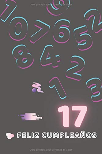 17 FELIZ CUMPLEAÑOS: REGALO DE CUMPLEAÑOS ORIGINAL Y DIVERTIDO. DIARIO, CUADERNO DE NOTAS, APUNTES O AGENDA.