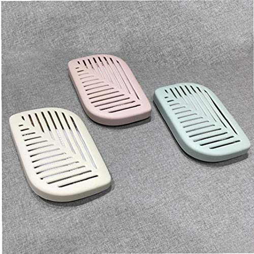 1pc Carbón Activado De Purificación De Aire Bolsas De La Forma De Hoja Nevera Carbón Activado Desodorante Sin Perfume Caja Absorbente De Olores con Ventosa (Beige)