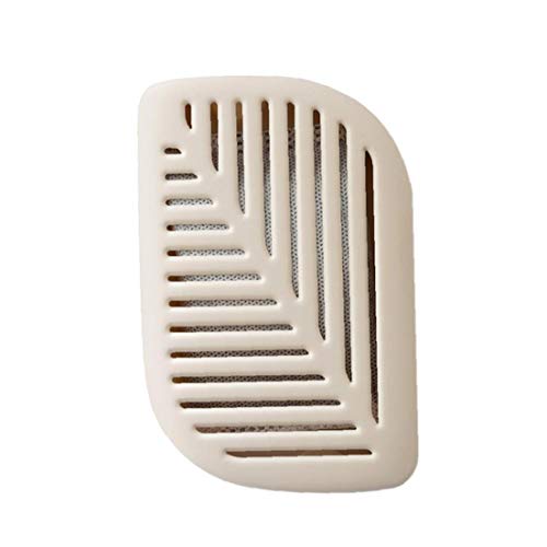 1pc Carbón Activado De Purificación De Aire Bolsas De La Forma De Hoja Nevera Carbón Activado Desodorante Sin Perfume Caja Absorbente De Olores con Ventosa (Beige)