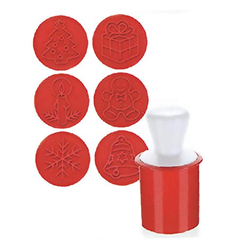 1set Del Molde De La Galleta Linda Sello De Navidad Cortador De La Galleta Herramienta De La Decoración Conjunto Prensa De La Mano De La Galleta Stamper Bricolaje Decoración Hornear Alimentación