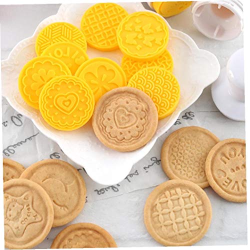 1set Del Molde De La Galleta Linda Sello De Navidad Cortador De La Galleta Herramienta De La Decoración Conjunto Prensa De La Mano De La Galleta Stamper Bricolaje Decoración Hornear Alimentación