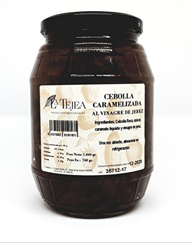 2 X 1040 gr CEBOLLA CARAMELIZADA AL VINAGRE DE JEREZ - LA TEJA