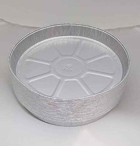 20 x Quiche redondo de aluminio, 21 cm