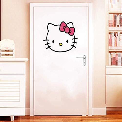 25 * 25cm Personaje de dibujos animados de Japón hello kitty mascota gato lindo calcomanía bebé dormitorio niña dormitorio puerta decoración pegatinas