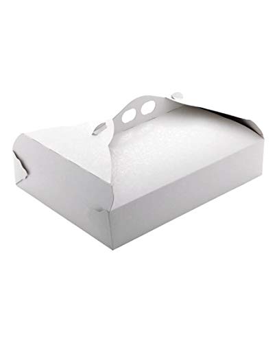 25 unidades para guardar Paste CM.20 X 25 X 5,5 tridimensional para alimentos caja de cartón transportar dulces tartas pastelería, pastine, galletitas Rectangular cm. CM.20 X 25 