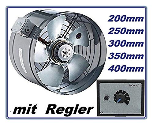 250mm Ventiladores Industrial Tubo Canal Extractor con 500W REGULADOR velocidad Ventilador De Extracción Para Aticos ventilacione canalizados 230v 25cm