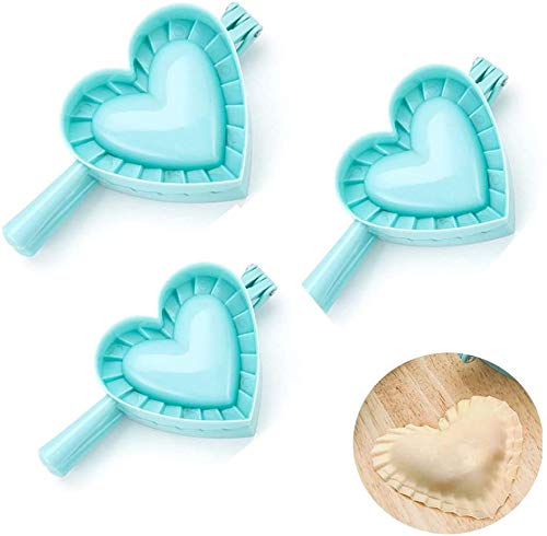 3 moldes para raviolis con forma de corazón - Cocina - Moldes - Pasta - Diferentes tamaños - Gnocchi - Dolces - Salados - Rellenos - Casa - Utensilios - Color aleatorio - Idea de regalo para el hogar