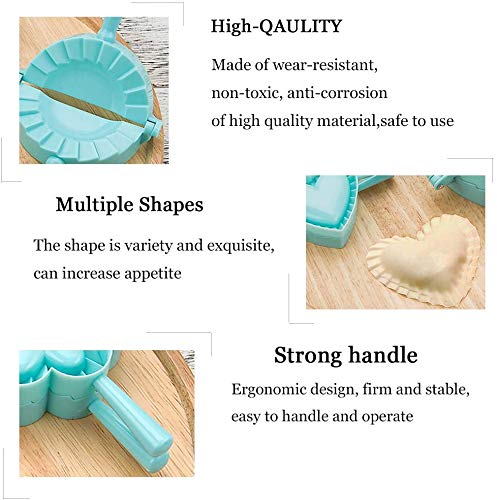 3 moldes para raviolis con forma de corazón - Cocina - Moldes - Pasta - Diferentes tamaños - Gnocchi - Dolces - Salados - Rellenos - Casa - Utensilios - Color aleatorio - Idea de regalo para el hogar