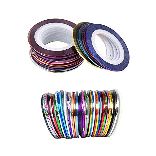 32 Colores Da.Wa Clavo Arte Decoración Uñas Arte Cinta Adhesiva Utensilios y Accesorios Para la Belleza