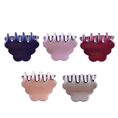 5pcs Colorido Mordaza de Agarre de Garra de Pelo Accesorio de Clip de Mujeres Barrette Pelo de Muchachas