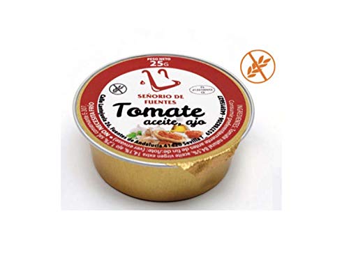 90 monodosis de 25g con tomate ajo y aceite - Para desayunos y tostadas.