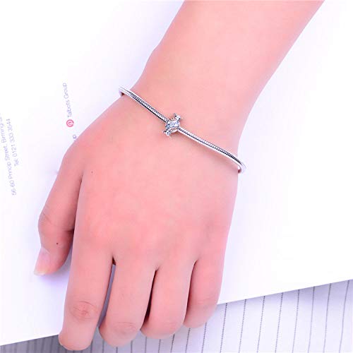 Abalorio De Plata 925 Para Mujer, Cute Fashion Color Caramelo Circón Encajan De Forma Pulsera Collar Encanto Cordones Para Damas, Regalo De Cumpleaños Vestido De Fiesta De Coubicación Presente