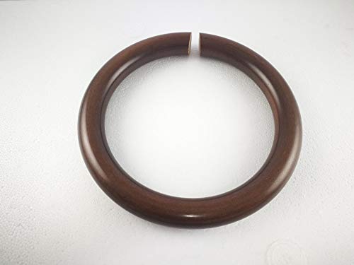 Abc_baño toallero aro Madera lacada Nogal 16 cm
