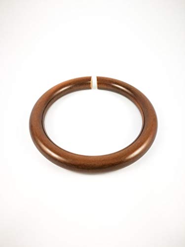 Abc_baño toallero aro Madera lacada Nogal 16 cm