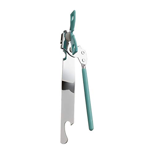 Abrelatas mariposa manual seguro alimentario con abrebotellas integrado (seleccionado al azar de 3 colores)
