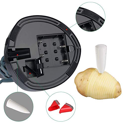 Acero Inoxidable eléctrico eléctrico automático pelador de Frutas y Verduras, máquina de pelar Patatas y Naranja, Herramienta de Cocina giratoria multifunción (Negro)