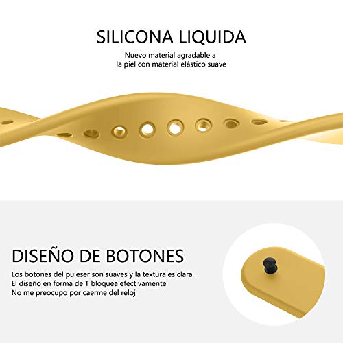 Adepoy Correa para Xiaomi Mi Band 3 / Mi Band 4, Coloridos Impermeable Reemplazo Correas Reloj Silicona Correa para Xiaomi Mi Band 3/4 Pulsera Silicona Band
