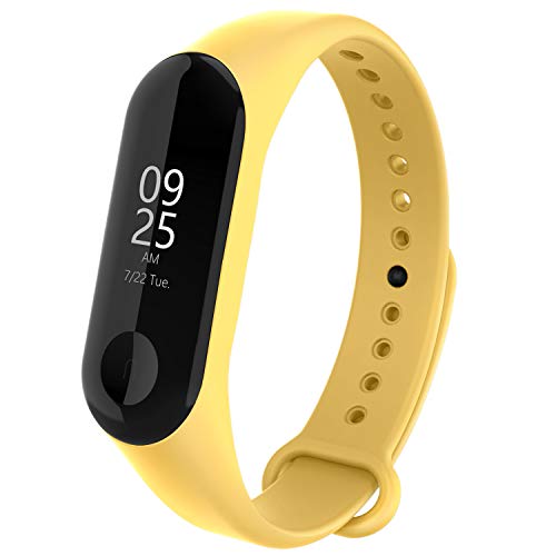 Adepoy Correa para Xiaomi Mi Band 3 / Mi Band 4, Coloridos Impermeable Reemplazo Correas Reloj Silicona Correa para Xiaomi Mi Band 3/4 Pulsera Silicona Band