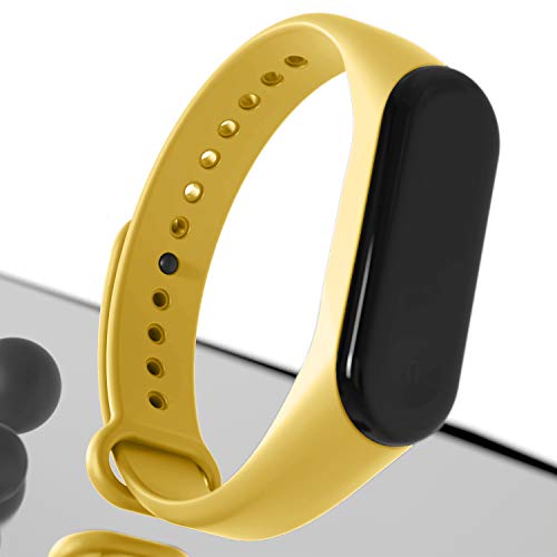 Adepoy Correa para Xiaomi Mi Band 3 / Mi Band 4, Coloridos Impermeable Reemplazo Correas Reloj Silicona Correa para Xiaomi Mi Band 3/4 Pulsera Silicona Band