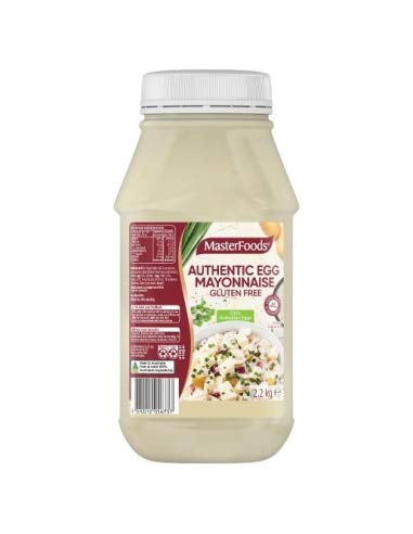 Aderezo de ensalada de mayonesa de huevo Masterfoods sin gluten 2,2 kg x 6