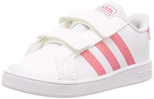 adidas Grand Court I, Zapatos de Tenis para Bebés, FTWR White Real Pink S18 FTWR White, 26 EU