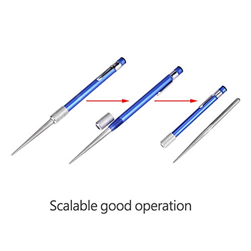 Afilador de cuchillos portátil y retráctil, varilla de acero para afilar cuchillos de diamante para vida al aire libre, herramienta de pesca de caza