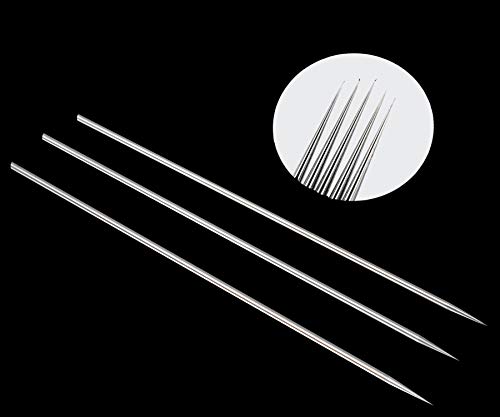 Aguja de Aerógrafo 0.2mm 0.3mm 0.5mm con Boquilla de Aerógrafo y Tapa de Boquilla para Pistola de Aerógrafo por Poweka