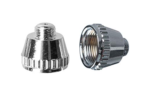 Aguja de Aerógrafo 0.2mm 0.3mm 0.5mm con Boquilla de Aerógrafo y Tapa de Boquilla para Pistola de Aerógrafo por Poweka