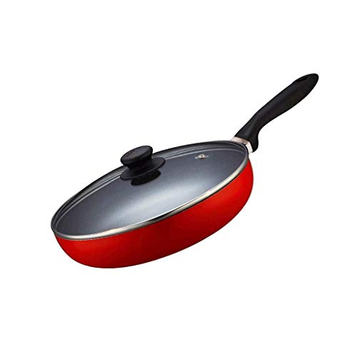 AGWa Pan Pan antiadherente Sin humo de aceite de cafetera eléctrica doméstica pequeña sartén universal Fogón de gas sartén de cocina Olla,26 CM