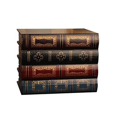 AILHL Decoraciones de Libros Falsos Vintage, Libros Falsos Retro Europeos, Modelos de Libros de Oficina, Libros de Accesorios, Adornos Decorativos