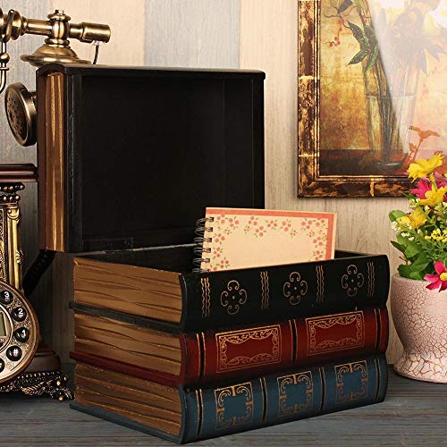 AILHL Decoraciones de Libros Falsos Vintage, Libros Falsos Retro Europeos, Modelos de Libros de Oficina, Libros de Accesorios, Adornos Decorativos