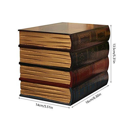 AILHL Decoraciones de Libros Falsos Vintage, Libros Falsos Retro Europeos, Modelos de Libros de Oficina, Libros de Accesorios, Adornos Decorativos