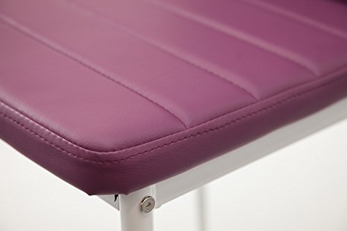Albatros 2703MILANO Set de 4 sillas de Comedor, púrpura