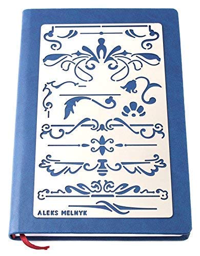 Aleks Melnyk #7 Stencil Plantilla de Metal para estarcir/Vintage, Flores/para Arte Manualidades y decoración/Plantilla para Estarcidos/para Pintar con Aerógrafo/1 Piezas/Bricolaje, DIY