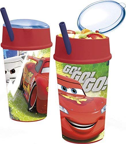 ALMACENESADAN 2322; Vaso Snack Disney Cars; Capacidad 400 ml; Producto de plástico; No BPA