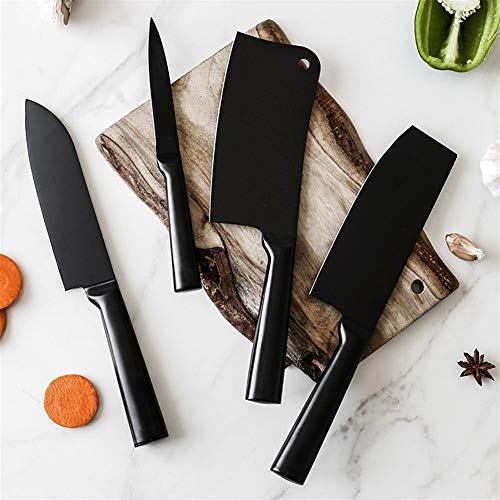 Alta calidad Cuchillo Conjunto De 4 - Chef de acero inoxidable Santoku Utilidad de cortar el deshuesado Cleaver cuchillos carne de la fruta vegetales herramientas de uso doméstico