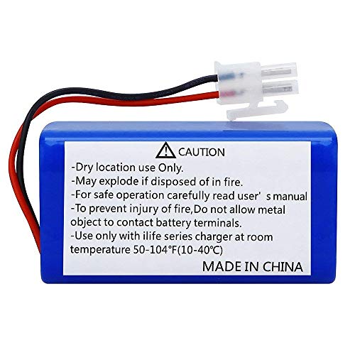 Andifany 14.8V 2800Mah Batería de Repuesto para Robot Aspiradora Ilife A4 A4S A6 V7